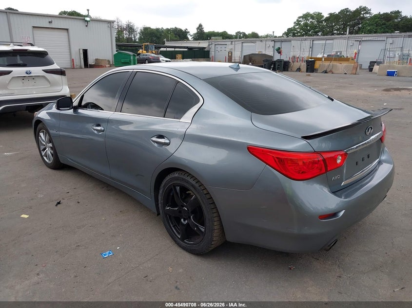 2017 Infiniti Q50 VIN JN1EV7AR6HM835945 IAAI salvage auction — RIGHT SIDE, Mv-907A (New York), sold $3,850 on 2026-07-14 (photo 3)