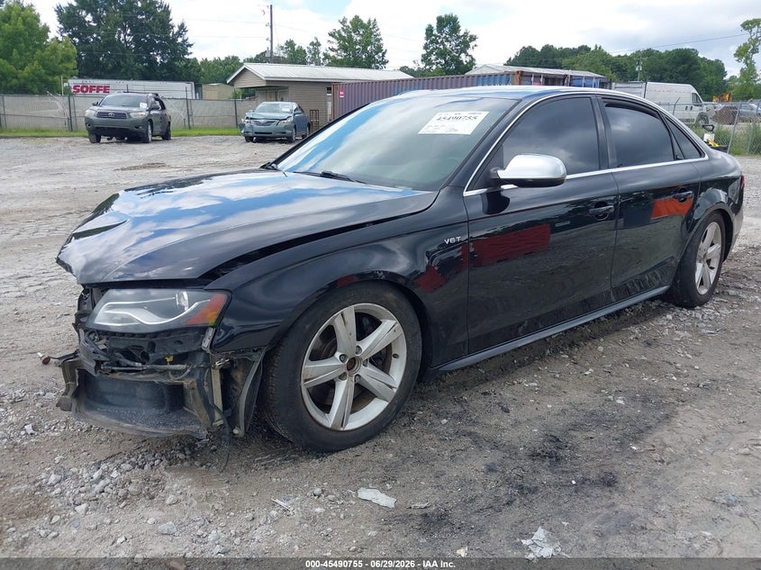 2012 Audi S4 VIN WAUDGAFL2CA029810 IAAI salvage auction — FRONT END, Salvage Title, sold $25 on 2026-07-28 (photo 2)