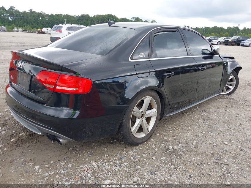 2012 Audi S4 VIN WAUDGAFL2CA029810 IAAI salvage auction — FRONT END, Salvage Title, sold $25 on 2026-07-28 (photo 4)