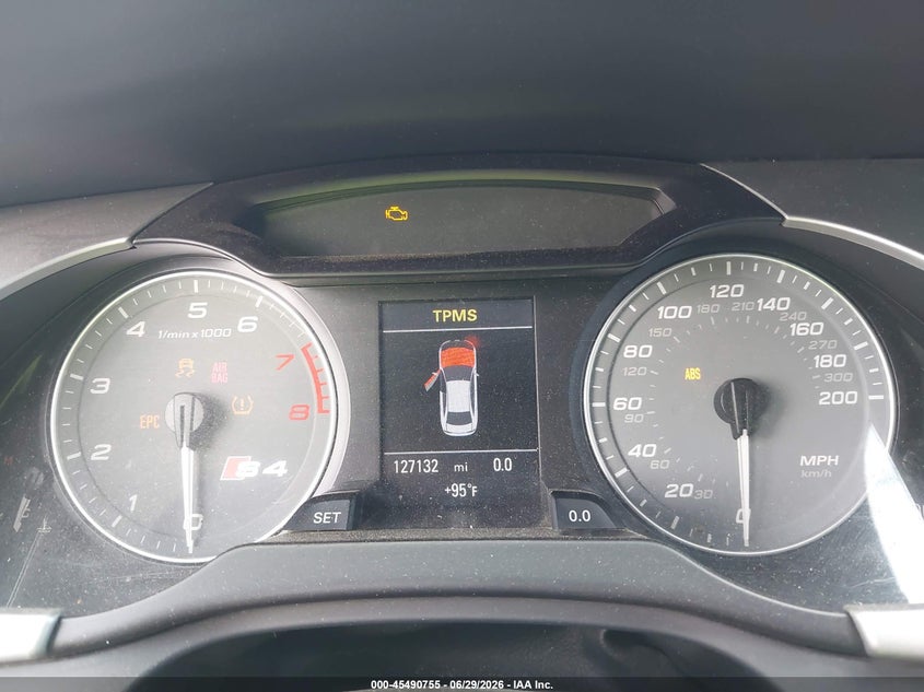 2012 Audi S4 VIN WAUDGAFL2CA029810 IAAI salvage auction — FRONT END, Salvage Title, sold $25 on 2026-07-28 (photo 7)
