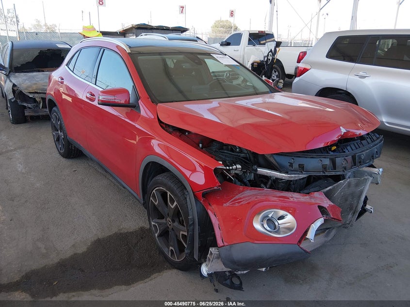 2019 Mercedes-benz Gla-klasse VIN WDCTG4EBXKU003018 IAAI salvage auction — FRONT END, Salvage (California), sold $2,250 on 2026-08-05 (photo 1)