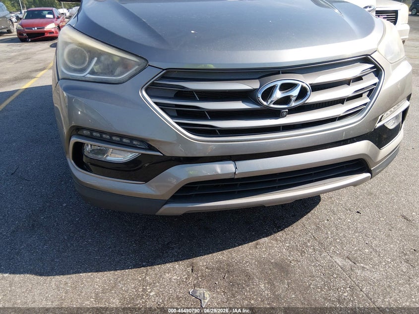 2017 Hyundai Santa fe VIN 5XYZW4LAXHG488459 IAAI salvage auction — FRONT & REAR, Salvage Title, sold $3,450 on 2026-08-02 (photo 6)