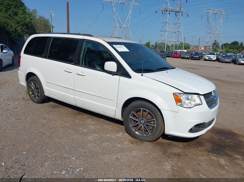 2016 Dodge Caravan VIN 2C4RDGCG2GR350985 IAAI salvage auction — NORMAL WEAR, Clear (Pennsylvania), sold $1,300 on 2026-07-26 (photo 1)