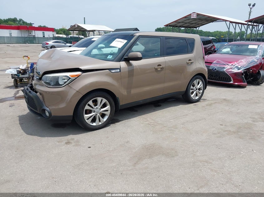 2015 Kia Soul VIN KNDJP3A56F7129100 IAAI salvage auction — FRONT & REAR, Salvage - Greater Than 75% (Maryland), sold $750 on 2026-07-30 (photo 2)