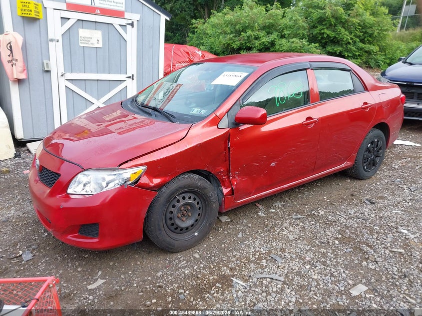 2009 Toyota Corolla VIN JTDBL40E399027625 IAAI salvage auction — LEFT FRONT, Salvage (Pennsylvania), sold $1,900 on 2026-07-14 (photo 2)