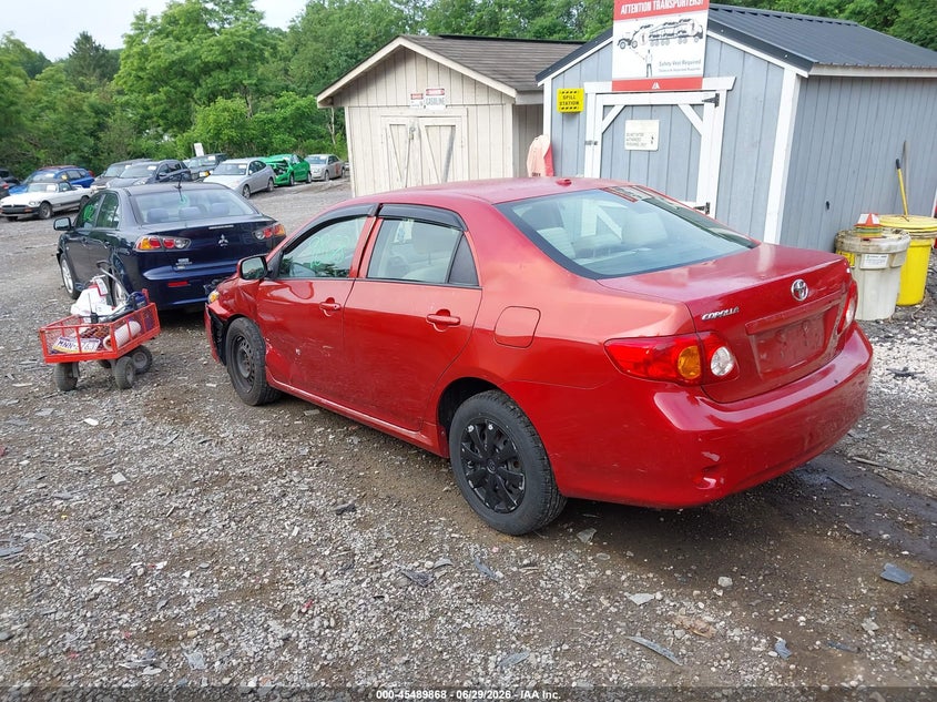 2009 Toyota Corolla VIN JTDBL40E399027625 IAAI salvage auction — LEFT FRONT, Salvage (Pennsylvania), sold $1,900 on 2026-07-14 (photo 3)