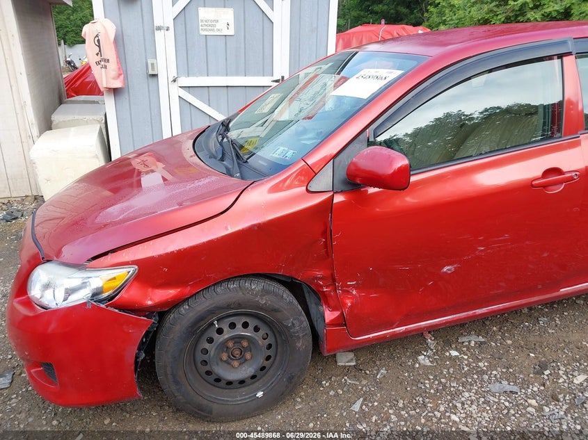 2009 Toyota Corolla VIN JTDBL40E399027625 IAAI salvage auction — LEFT FRONT, Salvage (Pennsylvania), sold $1,900 on 2026-07-14 (photo 6)