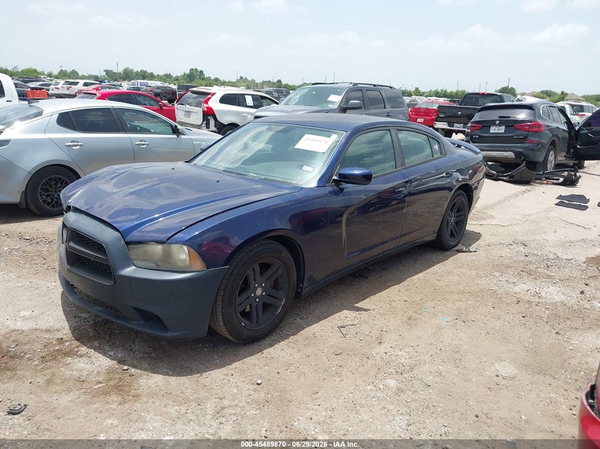 2013 Dodge Charger VIN 2C3CDXHG1DH563611 IAAI salvage auction — FRONT & REAR, Original (Texas), sold $950 on 2026-08-10 (photo 2)