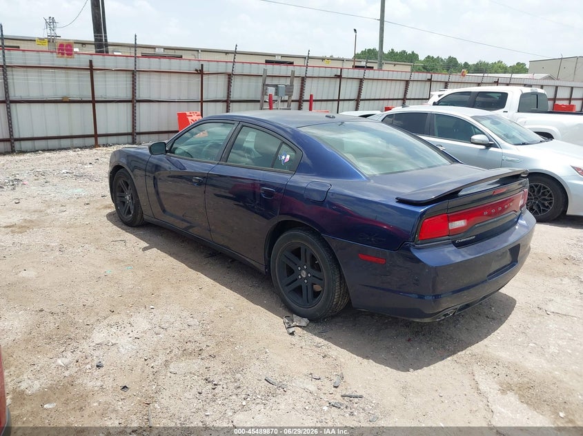 2013 Dodge Charger VIN 2C3CDXHG1DH563611 IAAI salvage auction — FRONT & REAR, Original (Texas), sold $950 on 2026-08-10 (photo 3)