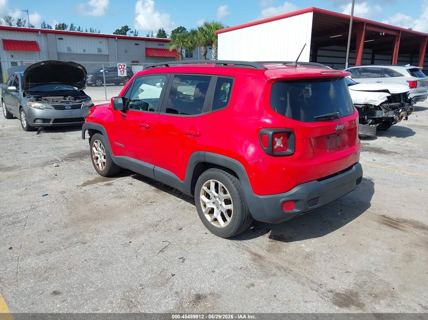 2017 Jeep Renegade VIN ZACCJABB8HPG05274 IAAI salvage auction — FRONT END, Rebuildable (Florida), sold $1,250 on 2026-07-27 (photo 3)