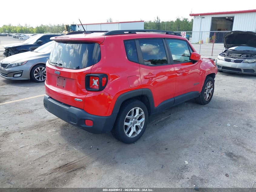 2017 Jeep Renegade VIN ZACCJABB8HPG05274 IAAI salvage auction — FRONT END, Rebuildable (Florida), sold $1,250 on 2026-07-27 (photo 4)