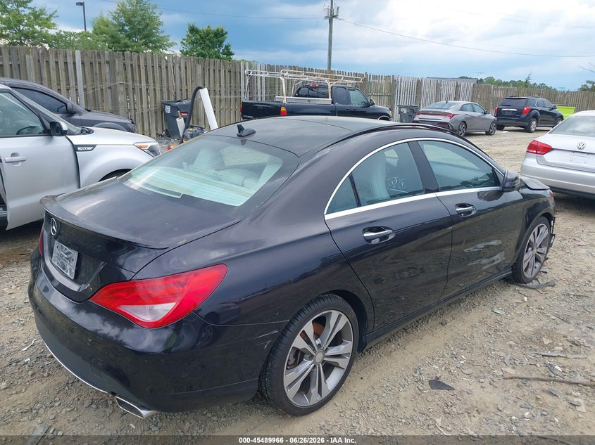 2016 Mercedes-benz Cla-klasse VIN WDDSJ4EB8GN380389 IAAI salvage auction — NORMAL WEAR, Clear (Virginia), sold $1,025 on 2026-07-27 (photo 4)