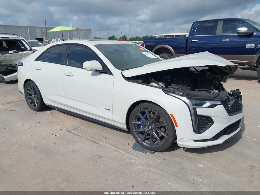 2021 Cadillac Ct4 VIN 1G6DD5RL7M0144282 IAAI salvage auction — FRONT END, Original (Texas), sold $8,500 on 2026-09-03 (photo 1)