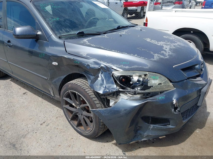 2009 Mazda 3 VIN JM1BK344391206809 IAAI salvage auction — RIGHT FRONT, Salvage (California), sold $750 on 2026-07-28 (photo 6)