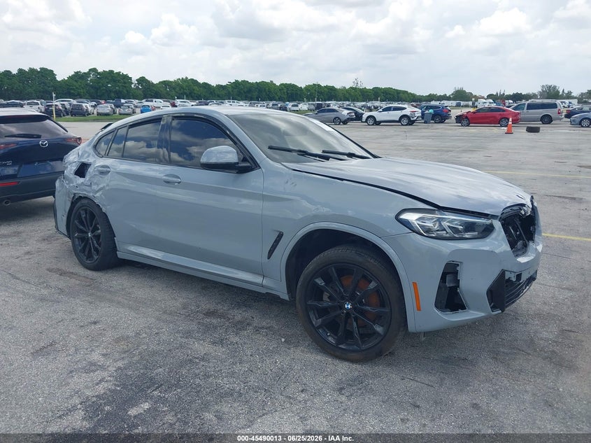 2024 BMW X4 VIN 5UX33DT01R9X29946 IAAI salvage auction — ALL OVER, Clear (Florida), sold $12,900 on 2026-08-19 (photo 1)