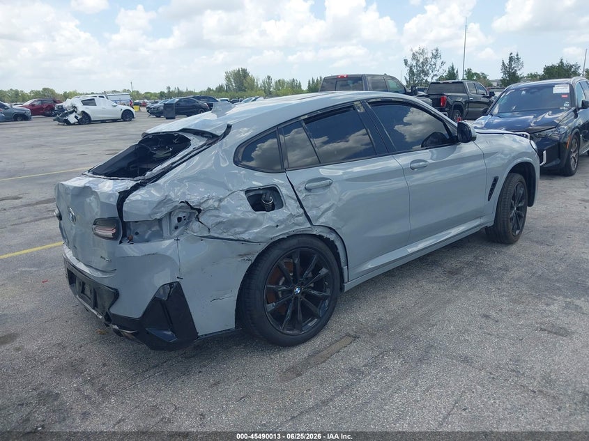 2024 BMW X4 VIN 5UX33DT01R9X29946 IAAI salvage auction — ALL OVER, Clear (Florida), sold $12,800 on 2026-07-30 (photo 4)