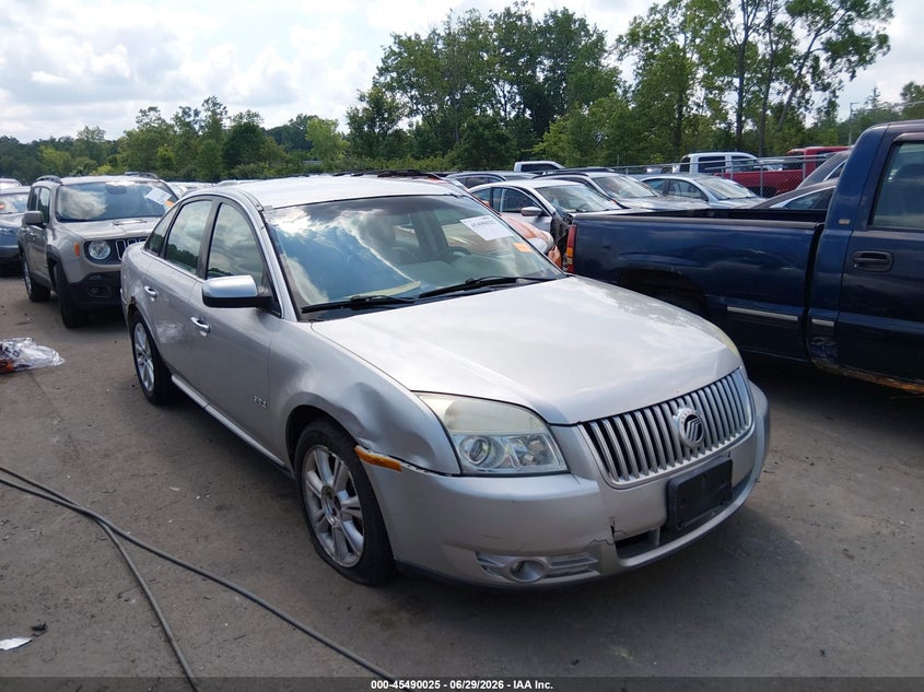 2008 Mercury Sable VIN 1MEHM42W78G622001 IAAI salvage auction — LEFT SIDE, Salvage (Ohio), sold $300 on 2026-09-30 (photo 1)