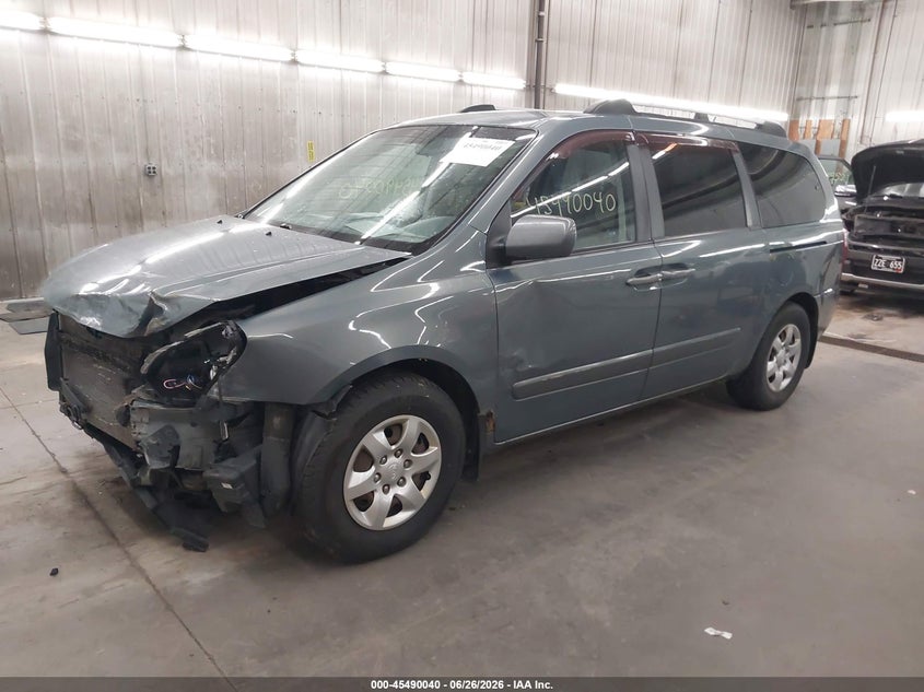 2009 Kia SEDONA VIN KNDMB233896273694 IAAI salvage auction — FRONT END, Parts Only Bos (Minnesota), sold $275 on 2026-07-28 (photo 2)