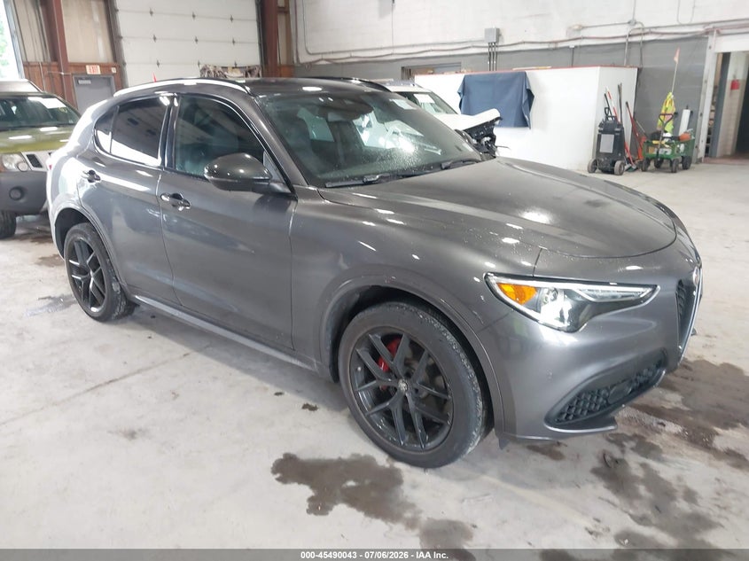 2020 Alfa romeo Stelvio VIN ZASPAKBN0L7C73734 IAAI salvage auction — REAR END, Salvage Title, sold $10,600 on 2026-08-09 (photo 1)