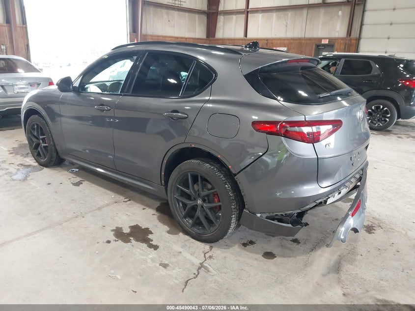 2020 Alfa romeo Stelvio VIN ZASPAKBN0L7C73734 IAAI salvage auction — REAR END, Salvage Title, sold $10,600 on 2026-08-09 (photo 3)
