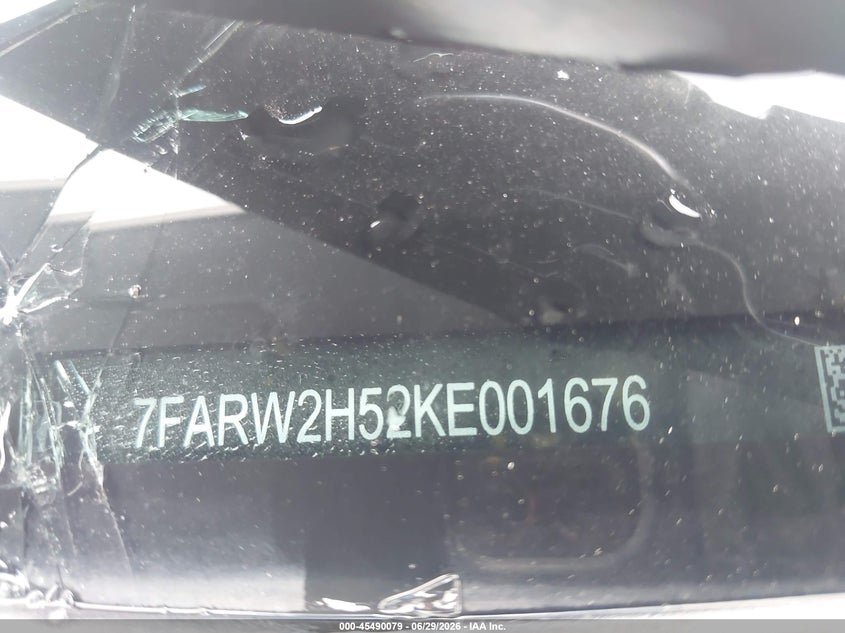 2019 Honda Cr-v VIN 7FARW2H52KE001676 IAAI salvage auction — ALL OVER, Salvage - Greater Than 75% (Maryland), sold $2,500 on 2026-07-22 (photo 9)