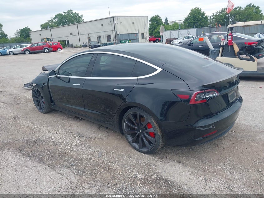 2020 Tesla Model 3 VIN 5YJ3E1EC3LF713147 IAAI salvage auction — FRONT END, Salvage (Texas), sold $5,800 on 2026-07-27 (photo 3)