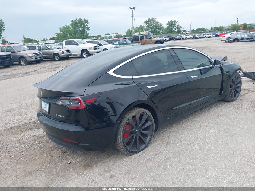 2020 Tesla Model 3 VIN 5YJ3E1EC3LF713147 IAAI salvage auction — FRONT END, Salvage (Texas), sold $5,800 on 2026-07-27 (photo 4)