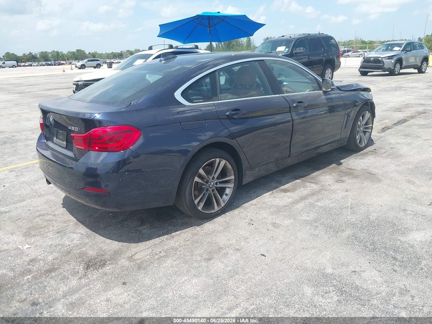 2018 BMW 4er VIN WBA4J3C57JBG95266 IAAI salvage auction — NORMAL WEAR, Clear (Pennsylvania), sold $3,000 on 2026-07-30 (photo 4)