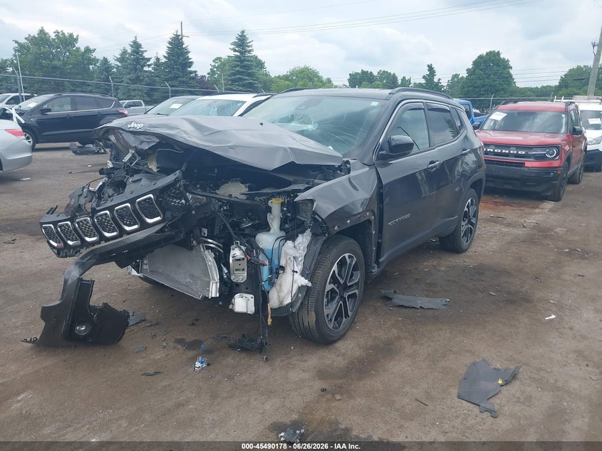 2023 Jeep Compass VIN 3C4NJDCNXPT550871 IAAI salvage auction — FRONT END, Salvage (Michigan), sold $3,050 on 2026-07-20 (photo 2)