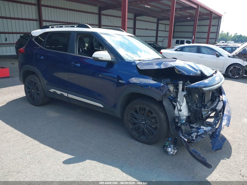 2022 Kia Seltos VIN KNDEUCA20N7241552 IAAI salvage auction — FRONT END, Mv-907A (New York), sold $1,850 on 2026-07-30 (photo 1)