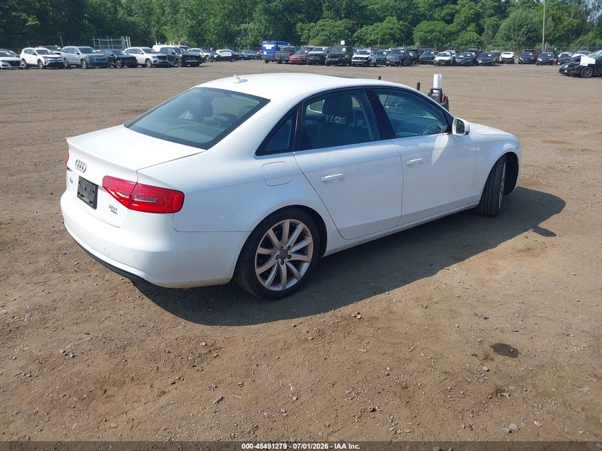 2013 Audi A4 VIN WAUFFAFL5DN033128 IAAI salvage auction — LEFT SIDE, Salvage (Idaho), sold $775 on 2026-07-22 (photo 4)