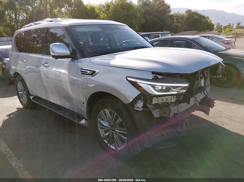2019 Infiniti Qx80 VIN JN8AZ2NF7K9686981 IAAI salvage auction — FRONT END, Wait Title, sold $6,200 on 2026-09-12 (photo 1)