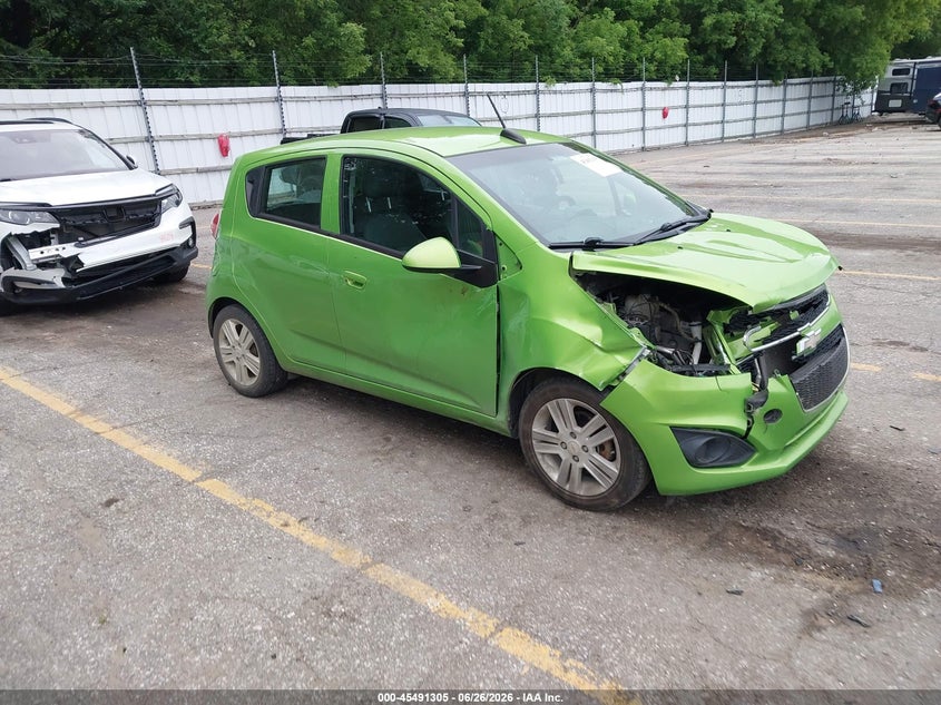 2015 Chevrolet Spark VIN KL8CD6S95FC750574 IAAI salvage auction — FRONT END, Clear (Michigan), sold $25 on 2026-07-27 (photo 1)