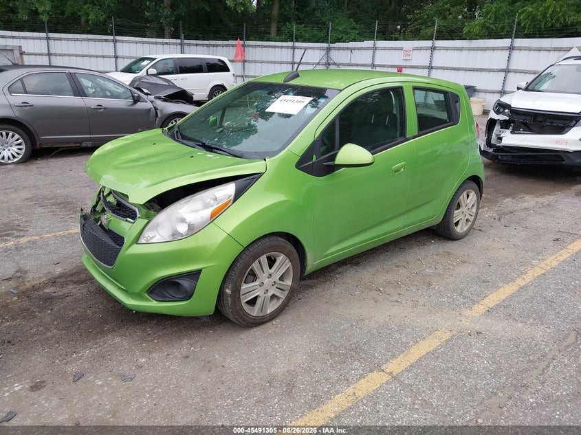 2015 Chevrolet Spark VIN KL8CD6S95FC750574 IAAI salvage auction — FRONT END, Clear (Michigan), sold $25 on 2026-07-27 (photo 2)