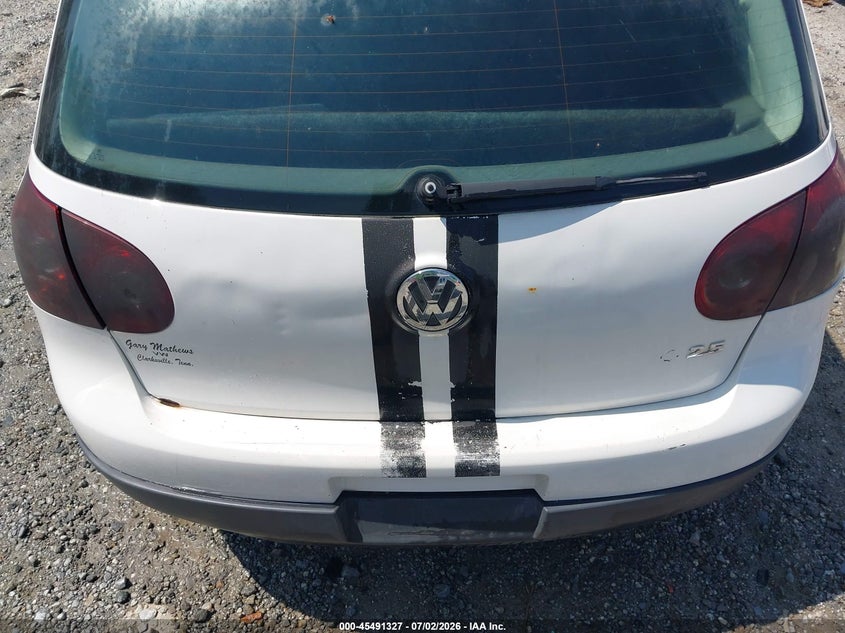 2007 Volkswagen Rabbit VIN WVWAR71K07W091720 IAAI salvage auction — NORMAL WEAR, Repossession Paperwork (Georgia), sold $200 on 2026-07-14 (photo 6)