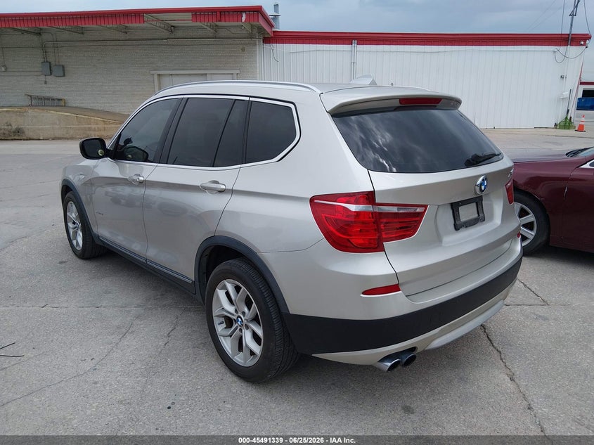 2013 BMW X3 VIN 5UXWX9C51D0A29600 IAAI salvage auction — NORMAL WEAR, Original (Texas), sold $2,100 on 2026-07-13 (photo 3)