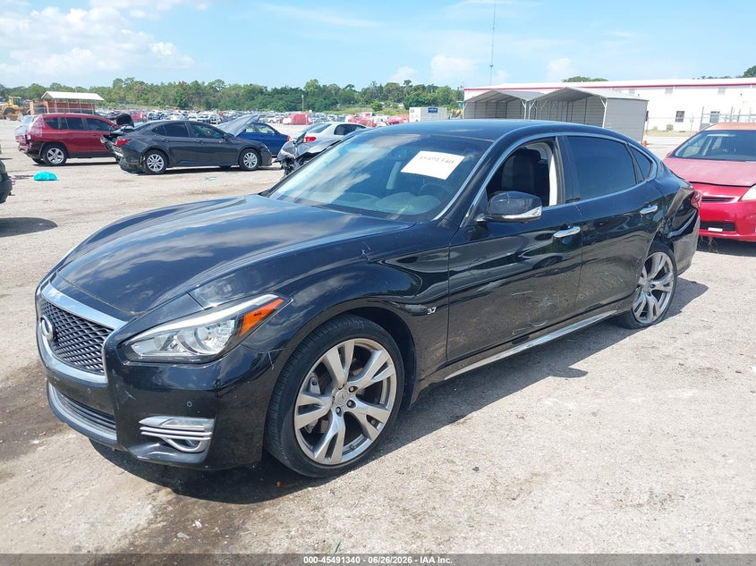 2018 Infiniti Q70 VIN JN1BY1PPXJM330204 IAAI salvage auction — REAR END, Rebuildable (Florida), sold $2,950 on 2026-07-30 (photo 2)