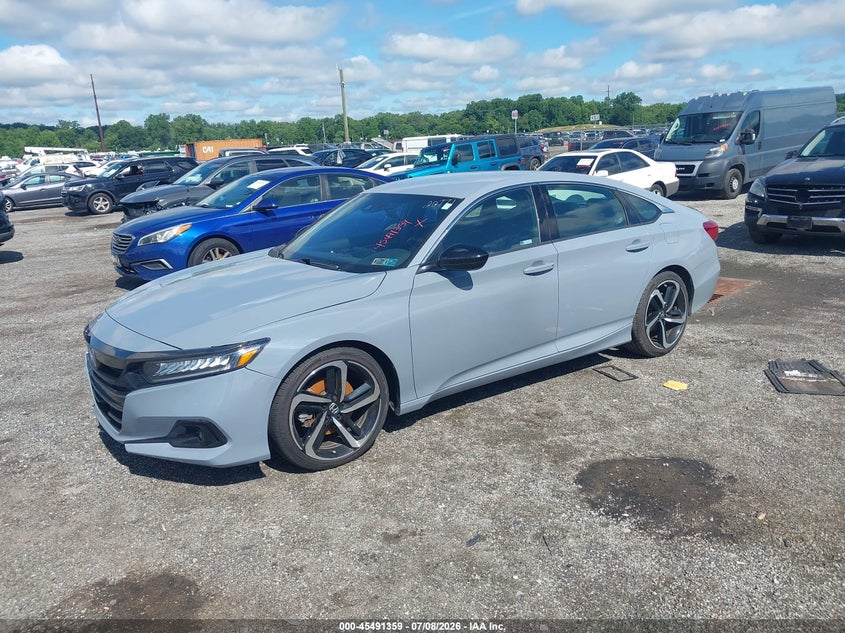 2022 Honda Accord VIN 1HGCV3F22NA039250 IAAI salvage auction — UNKNOWN, Salvage (Pennsylvania), sold $11,600 on 2026-07-30 (photo 2)