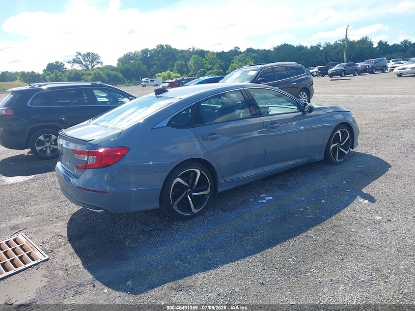 2022 Honda Accord VIN 1HGCV3F22NA039250 IAAI salvage auction — UNKNOWN, Salvage (Pennsylvania), sold $11,600 on 2026-07-30 (photo 4)