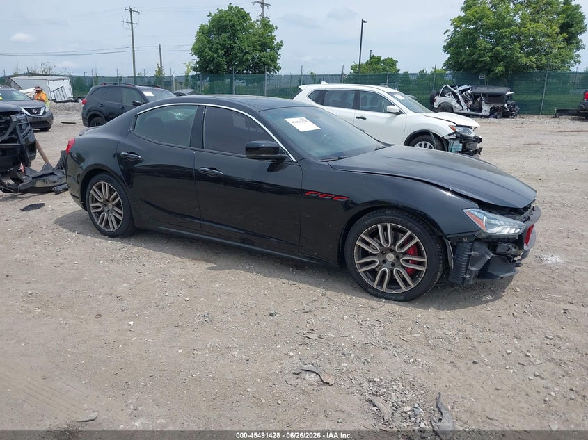 2015 Maserati Ghibli VIN ZAM57RTA3F1142125 IAAI salvage auction — FRONT END, Salvage (Pennsylvania), sold $5,225 on 2026-07-31 (photo 1)