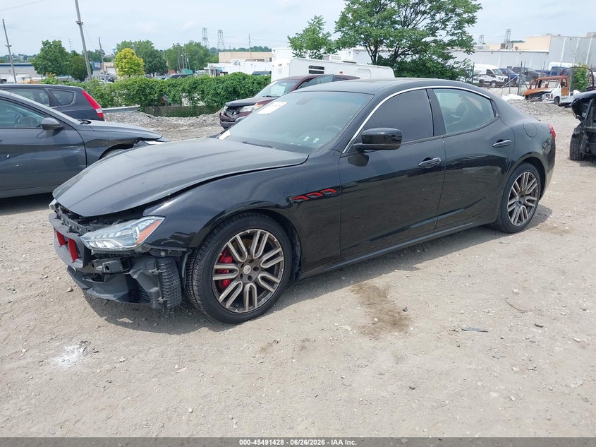 2015 Maserati Ghibli VIN ZAM57RTA3F1142125 IAAI salvage auction — FRONT END, Salvage (Pennsylvania), sold $5,225 on 2026-07-31 (photo 2)