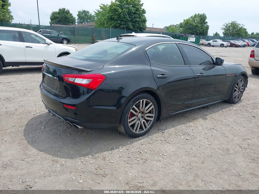 2015 Maserati Ghibli VIN ZAM57RTA3F1142125 IAAI salvage auction — FRONT END, Salvage (Pennsylvania), sold $5,225 on 2026-07-31 (photo 4)