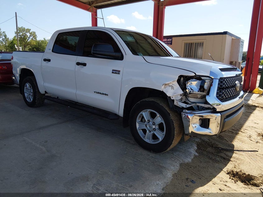 2020 Toyota Tundra VIN 5TFDY5F11LX947745 IAAI salvage auction — FRONT & REAR, Rebuildable (Florida), sold $16,200 on 2026-07-16 (photo 1)