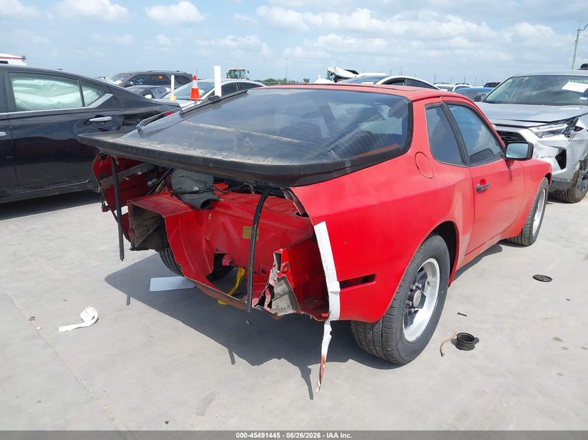 1984 Porsche 944 VIN WP0AA0947EN462623 IAAI salvage auction — NORMAL WEAR, Salvage (Texas), sold $100 on 2026-08-18 (photo 4)