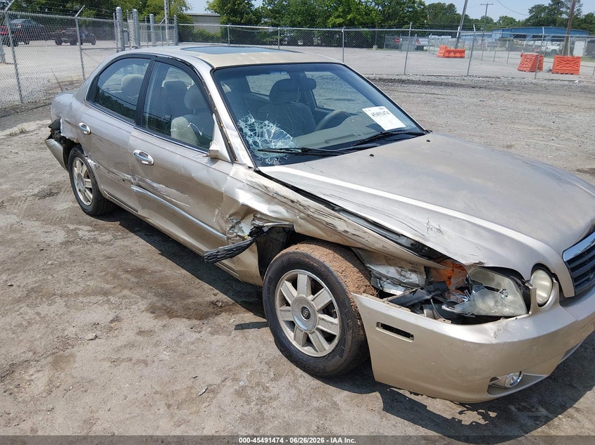 2004 Kia Optima VIN KNAGD126545316817 IAAI salvage auction — RIGHT SIDE, Clear (Virginia), sold $300 on 2026-07-17 (photo 6)