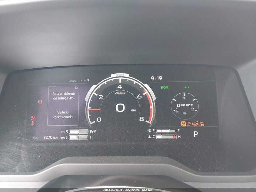 2026 Toyota Tundra VIN 5TFWA5DB3TX378888 IAAI salvage auction — FRONT END, Salvage (California), sold $17,000 on 2026-07-23 (photo 7)