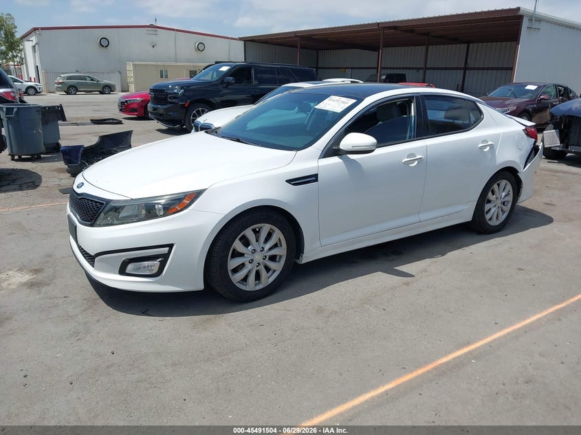 2015 Kia Optima VIN 5XXGN4A78FG455446 IAAI salvage auction — REAR END, Salvage (California), sold $1,400 on 2026-07-29 (photo 2)