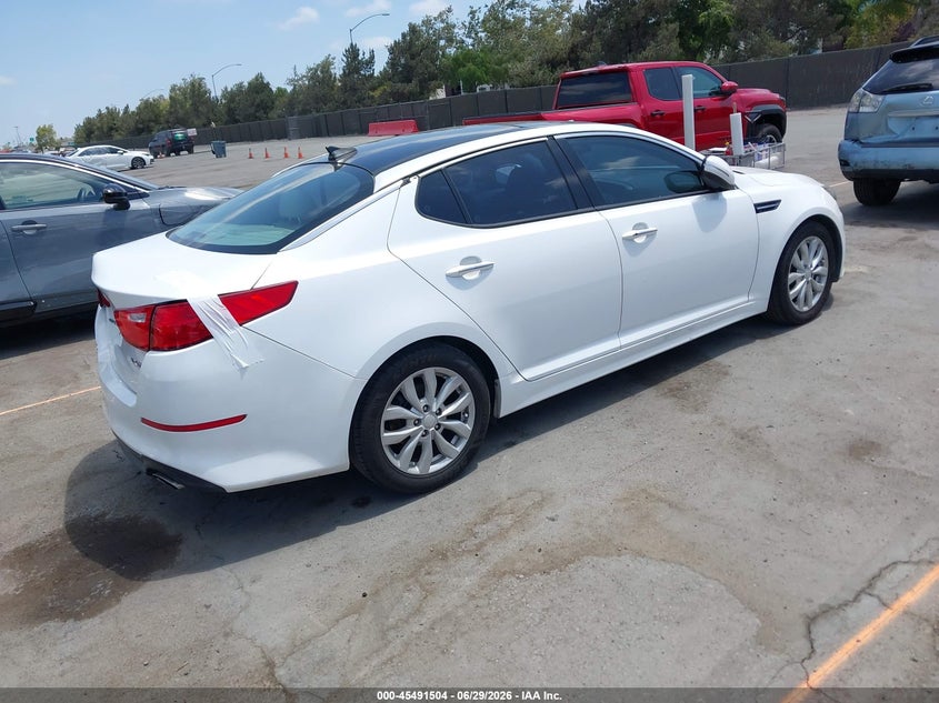 2015 Kia Optima VIN 5XXGN4A78FG455446 IAAI salvage auction — REAR END, Salvage (California), sold $1,400 on 2026-07-29 (photo 4)