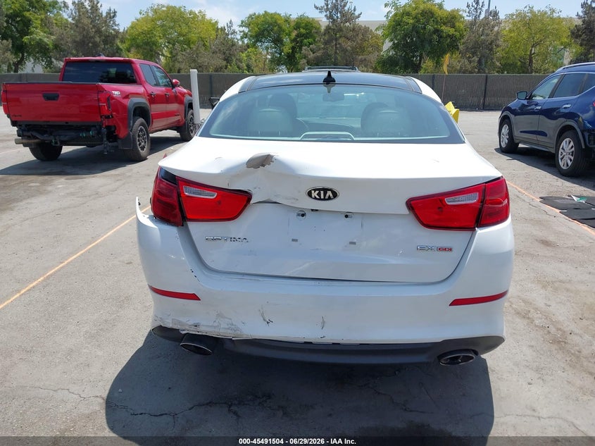 2015 Kia Optima VIN 5XXGN4A78FG455446 IAAI salvage auction — REAR END, Salvage (California), sold $1,400 on 2026-07-29 (photo 6)