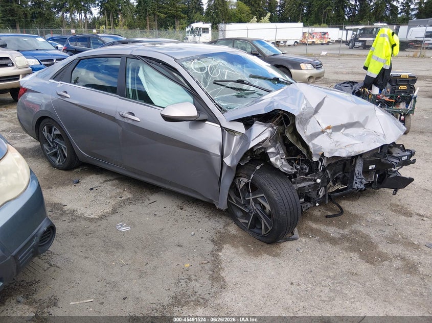2025 Hyundai Elantra VIN KMHLS4DG1SU987205 IAAI salvage auction — FRONT END, Bill Of Sale - Parts Only (Washington), sold $25 on 2026-07-22 (photo 1)